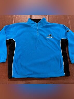 Vintage NFL Carolina Panthers 1/4 Zip Pullover Fleece Sweater - 2XL / 3XL